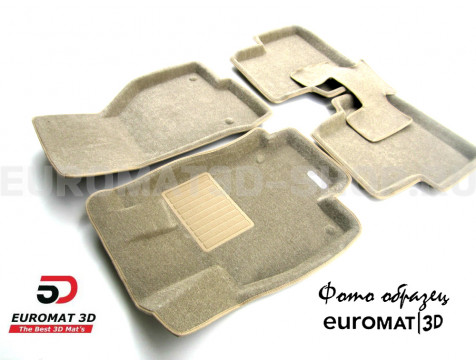 Текстильные 3D коврики Euromat3D Business в салон для Cadillac CTS (2007-2014) (4WD) № EMC3D-001305T Бежевые Текстильные 3D коврики Euromat3D Business в салон для Cadillac CTS (2007-2014) (4WD) № EMC3D-001305T Бежевые