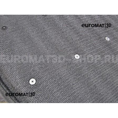 Текстильные 3D коврики Euromat3D Lux в салон для Cadillac CTS (2007-) (4WD) № EM3D-001305T Бежевый