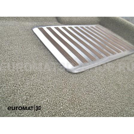 Текстильные 3D коврики Euromat3D Lux в салон для Cadillac SRX (2010-2015) № EM3D-001304T Бежевый