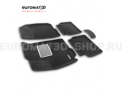 Текстильные 3D коврики Euromat3D Lux в салон для Chevrolet Aveo (2006-2012) № EM3D-001511 Текстильные 3D коврики Euromat3D Lux в салон для Chevrolet Aveo (2006-2012) № EM3D-001511