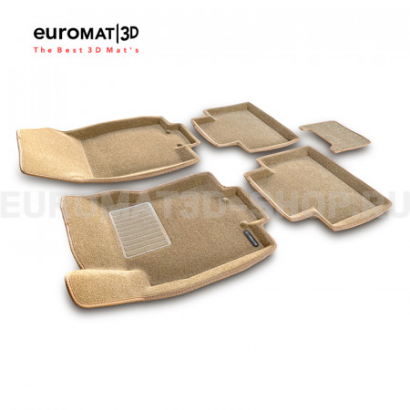 Текстильные 3D коврики Euromat3D Business в салон для Nissan X-Trail (T32) (2015-2020) № EMC3D-003724T Бежевые Текстильные 3D коврики Euromat3D Business в салон для Nissan X-Trail (T32) (2015-2020) № EMC3D-003724T Бежевые