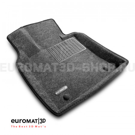 Текстильные 3D коврики Euromat3D Business в салон для Toyota Camry XV70 (2018-2024) № EMC3D-005101G Серые