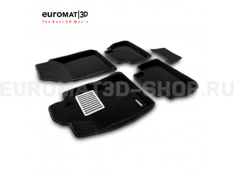 Текстильные 3D коврики Euromat3D Lux в салон для Subaru Forester (2018-) № EM3D-004702