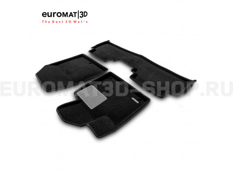 Текстильные 3D коврики Euromat3D Premium в салон для Kia Sorento Prime (2015-) № EMPR3D-002925