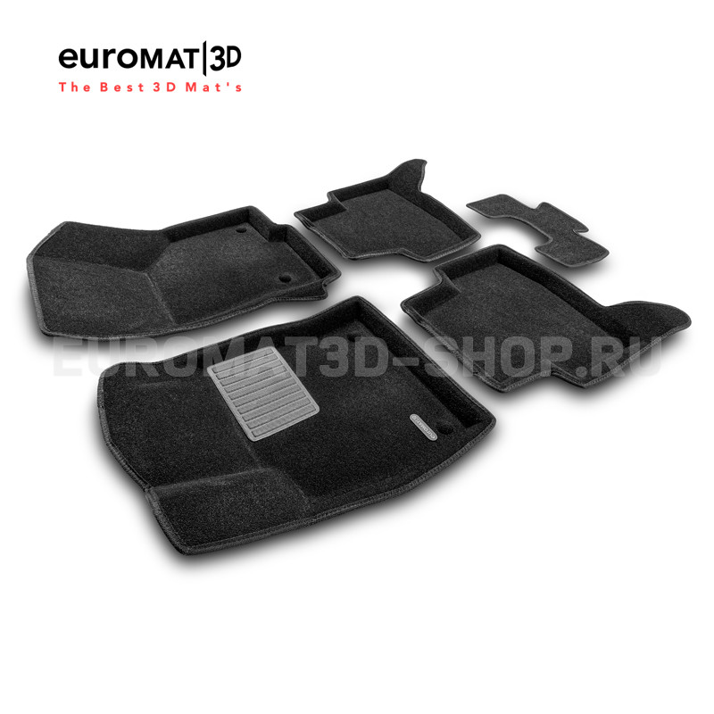 Текстильные 3D коврики Euromat3D Premium в салон для Volkswagen Golf 7 (2013-2019) № EMPR3D-004507 Текстильные 3D коврики Euromat3D Premium в салон для Volkswagen Golf 7 (2013-2019) № EMPR3D-004507
