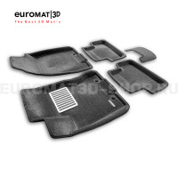 Текстильные 3D Коврики Euromat3D Lux cалон для Nissan X-Trail (T31) (2..