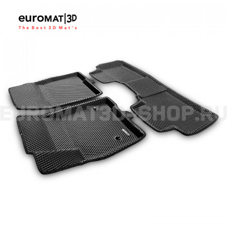 3D коврики Euromat3D EVA в салон для Cadillac XT5 (2017-) № EM3DEVA-001307