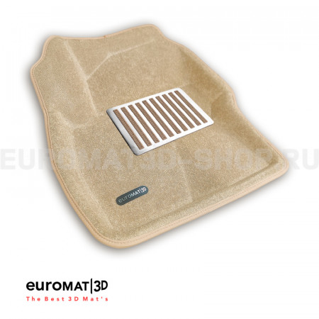 Текстильные 3D коврики Euromat3D Lux в салон для Ford Focus 2 (2005-2011) № EM3D-002214T Бежевые Текстильные 3D коврики Euromat3D Lux в салон для Ford Focus 2 (2005-2011) № EM3D-002214T Бежевые