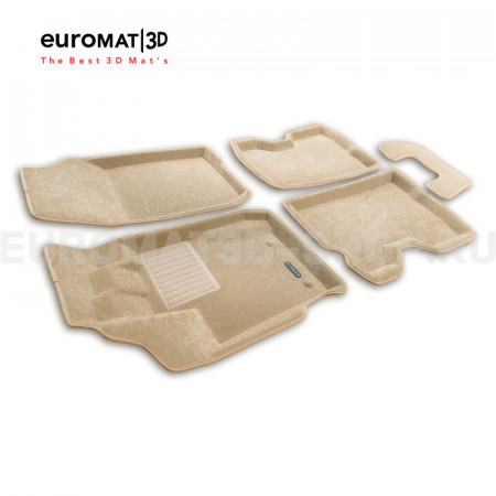 Текстильные 3D коврики Euromat3D Business в салон для Renault Kaptur (2016-) № EMC3D-004206T Бежевые Текстильные 3D коврики Euromat3D Business в салон для Renault Kaptur (2016-) № EMC3D-004206T Бежевые