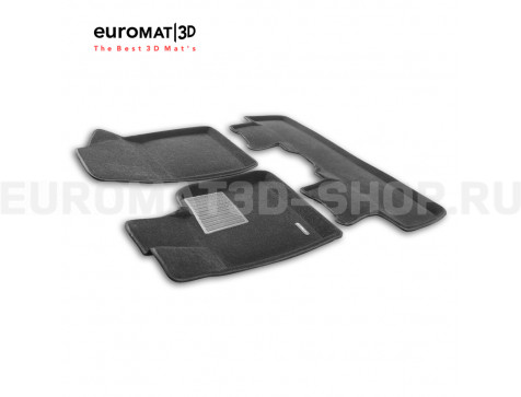 Текстильные 3D коврики Euromat3D Business в салон для BYD SONG PLUS (2020-) № EMC3D-001250