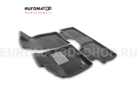 Текстильные 3D коврики Euromat3D Business в салон для BYD EV2 (2019-) № EMC3D-001257
