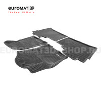 3D коврики Euromat3D EVA в салон для Dodge RAM 1500 (2018-) № EM3DEVA-002502